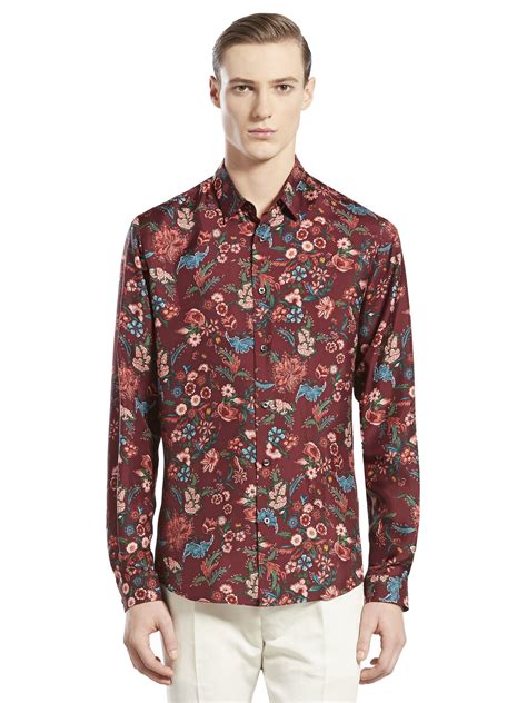 gucci floral shirt men|gucci shirts for men outlet.